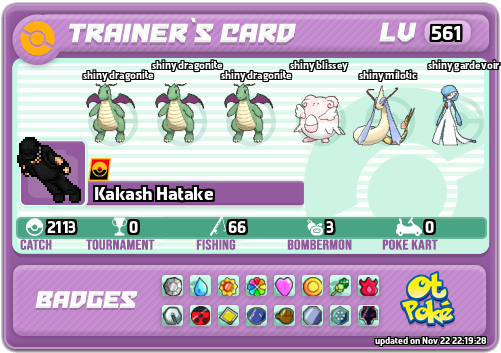 Kakash Hatake Card otPokemon.com