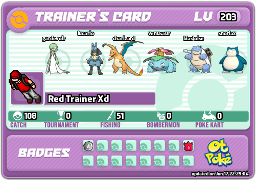 Red Trainer Xd Card otPokemon.com