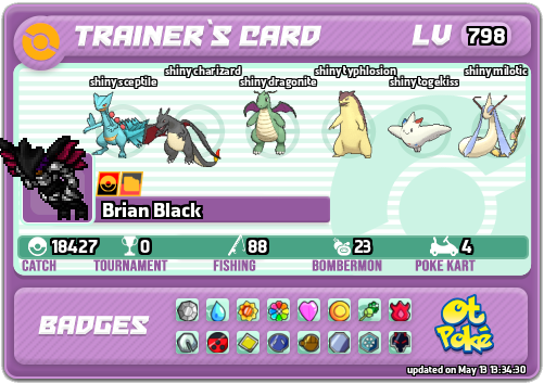 Brian Black Card otPokemon.com