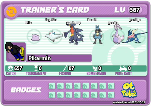 Pikarmin Card otPokemon.com