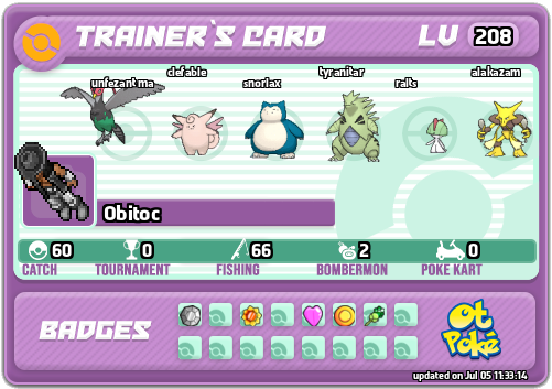 Obitoc Card otPokemon.com