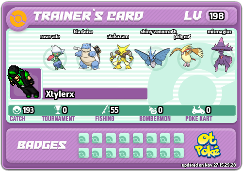 Xtylerx Card otPokemon.com