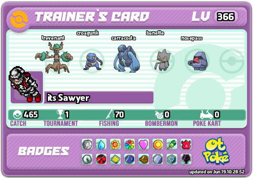 its Sawyer Card otPokemon.com