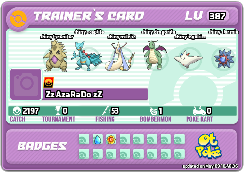 Zz AzaRaDo zZ Card otPokemon.com