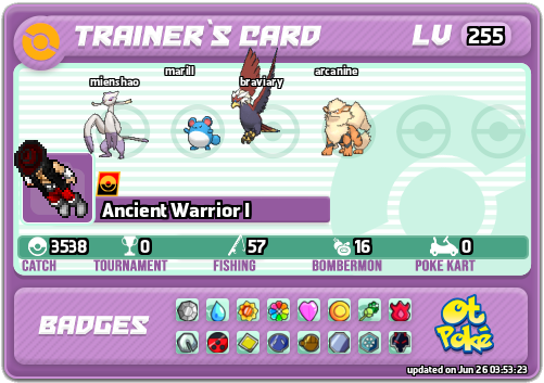 Ancient Warrior I Card otPokemon.com