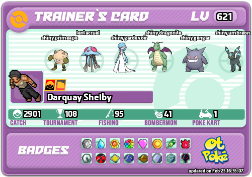 Darquay Shelby Card otPokemon.com