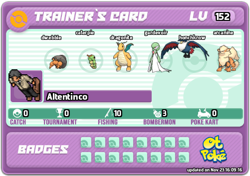 Altentinco Card otPokemon.com