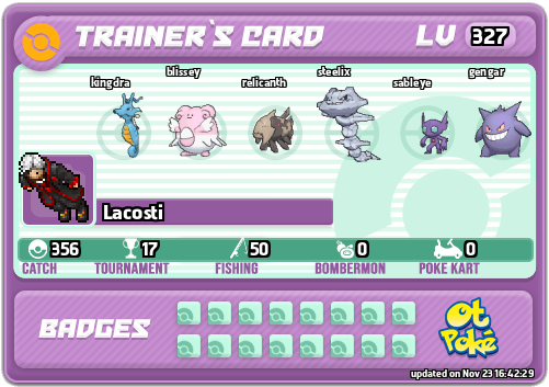 Lacosti Card otPokemon.com