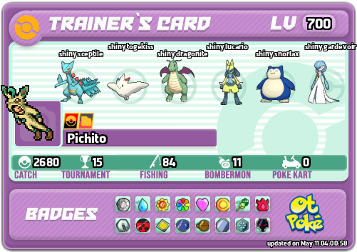 Pichito Card otPokemon.com
