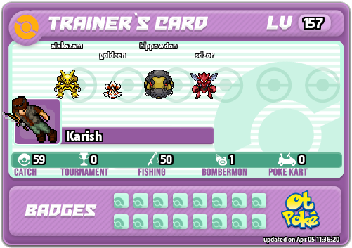 Karish Card otPokemon.com