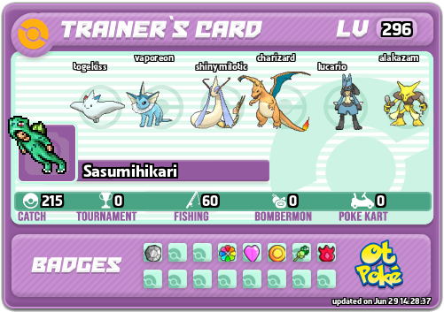 Sasumihikari Card otPokemon.com