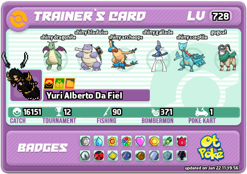 Yuri Alberto Da Fiel Card otPokemon.com