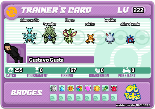 Gustavo Gusta Card otPokemon.com