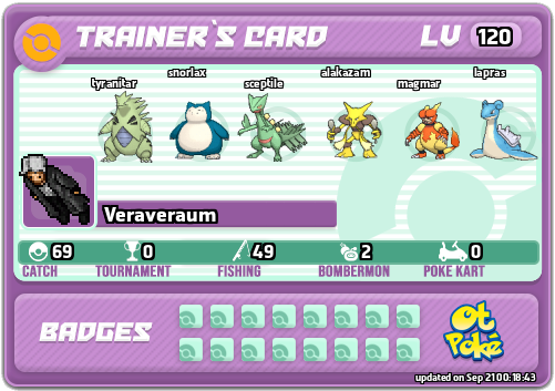 Veraveraum Card otPokemon.com