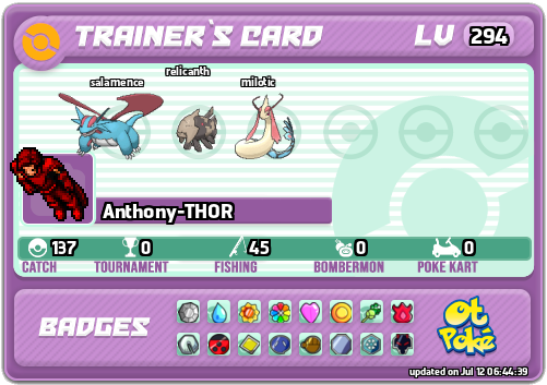 Anthony-THOR Card otPokemon.com
