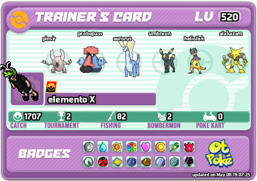 elemento X Card otPokemon.com
