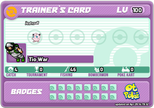 Tio War Card otPokemon.com