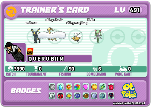 Q U E R U B II M Card otPokemon.com