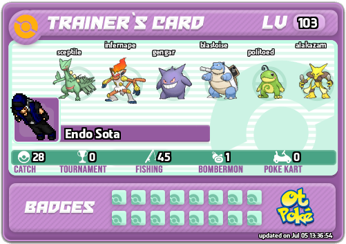 Endo Sota Card otPokemon.com