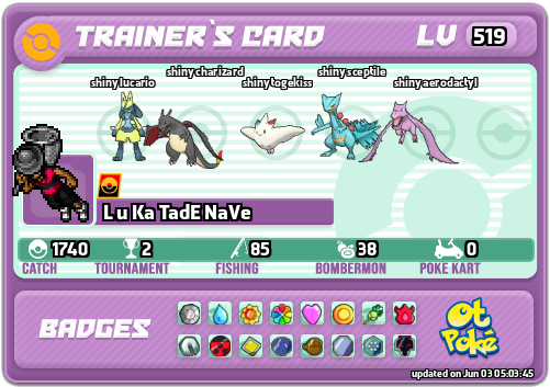 L u Ka TadE NaVe Card otPokemon.com