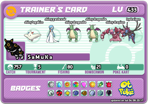 S a M u K a Card otPokemon.com