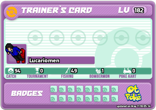 Lucariomen Card otPokemon.com