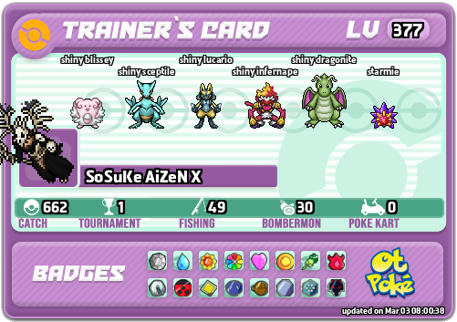 SoSuKe AiZeN X Card otPokemon.com