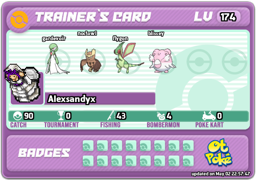 Alexsandyx Card otPokemon.com