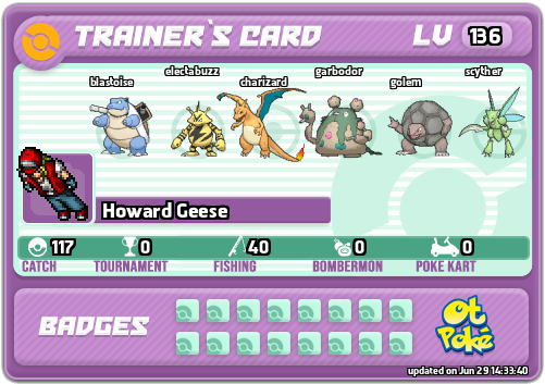 Howard Geese Card otPokemon.com