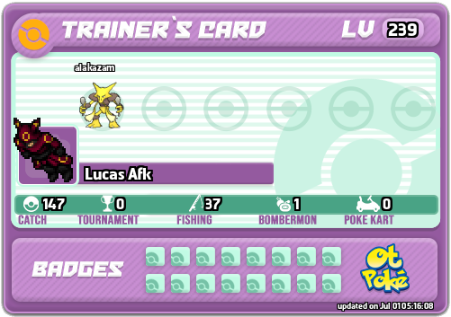 Lucas Afk Card otPokemon.com