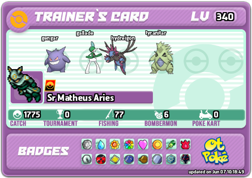 Sr Matheus Aries Card otPokemon.com