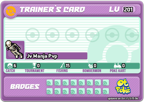 Jv Manja Pvp Card otPokemon.com