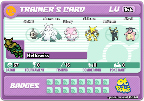 Hellowiss Card otPokemon.com