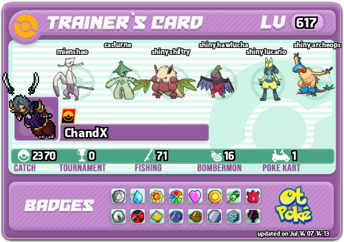 ChandX Card otPokemon.com