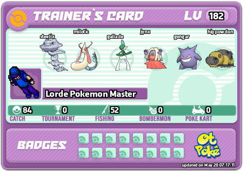 Lorde Pokemon Master Card otPokemon.com