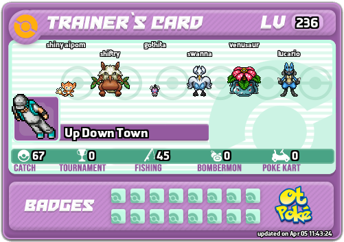 Up Down Town Card otPokemon.com
