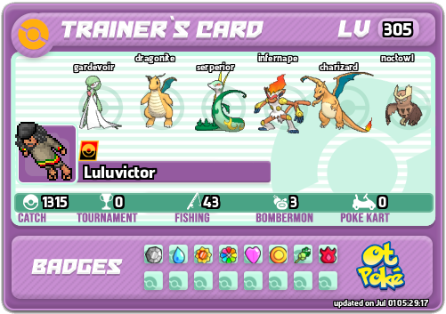 Luluvictor Card otPokemon.com