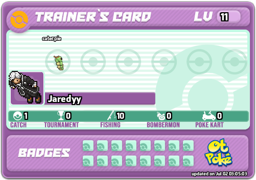Jaredyy Card otPokemon.com