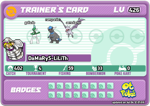 DaMaRyS-LiLiTh Card otPokemon.com