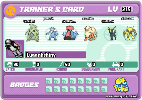 Luaanhshiny Card otPokemon.com