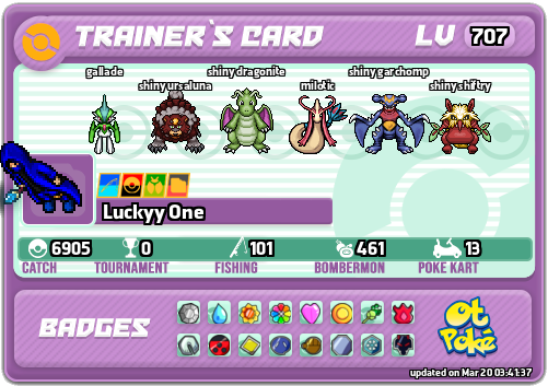 Luckyy One Card otPokemon.com