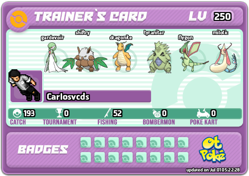 Carlosvcds Card otPokemon.com