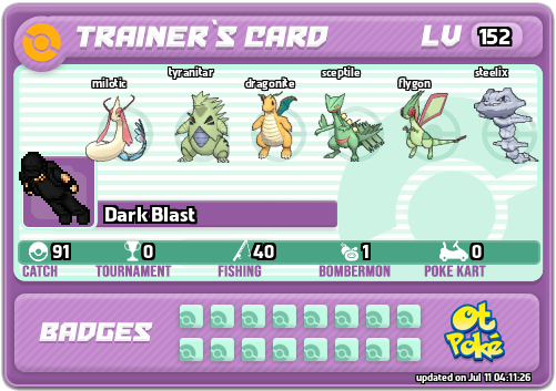 Dark Blast Card otPokemon.com