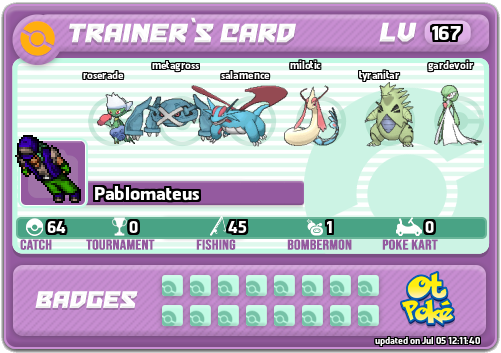 Pablomateus Card otPokemon.com