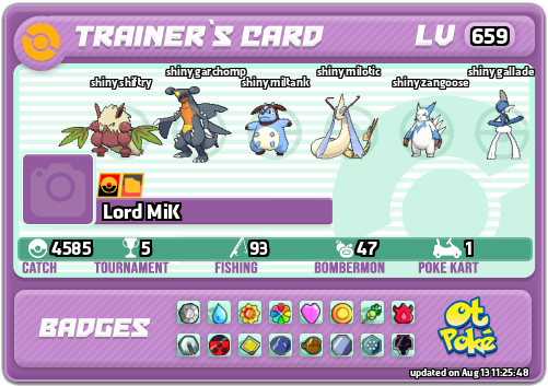 Lord MiK Card otPokemon.com