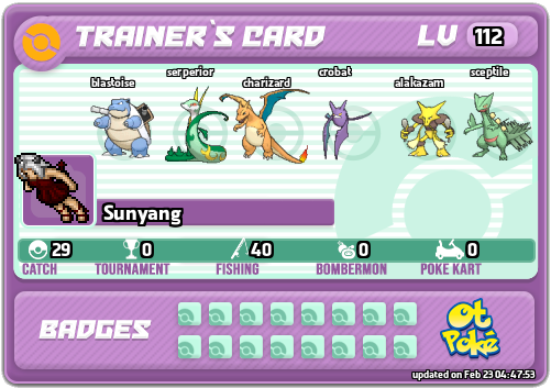 Sunyang Card otPokemon.com