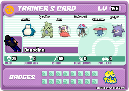 Danodino Card otPokemon.com