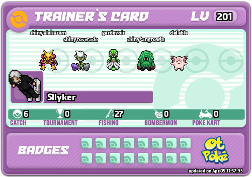 Sllyker Card otPokemon.com