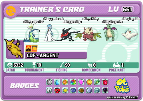 COF - ARGENT Card otPokemon.com