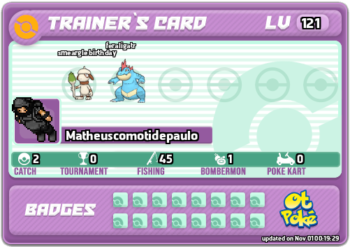 Matheuscomotidepaulo Card otPokemon.com